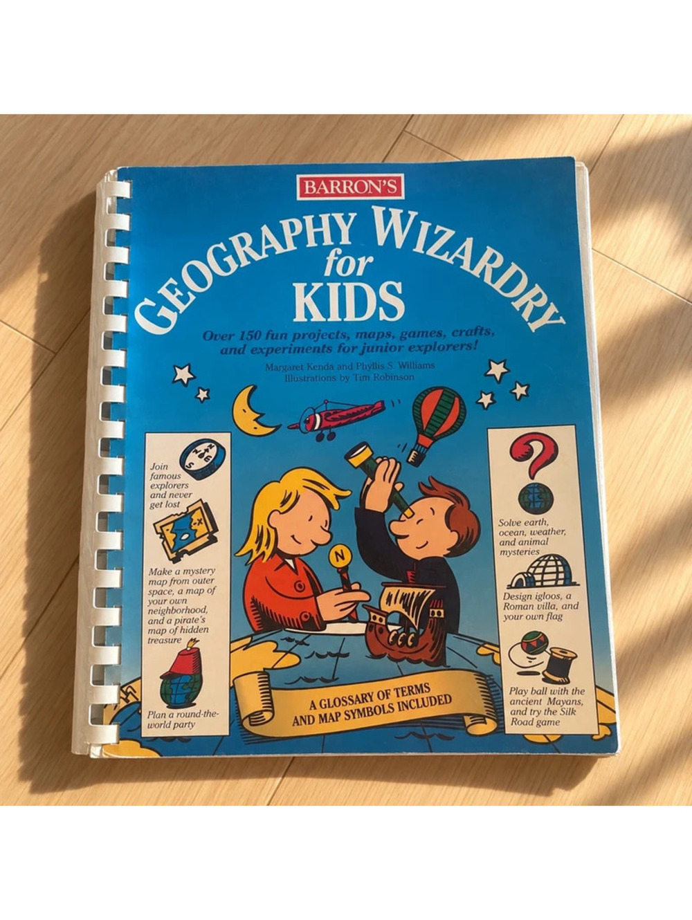 Geography Wizardry for Kids 1997 Barron's Activities Maps Games Book